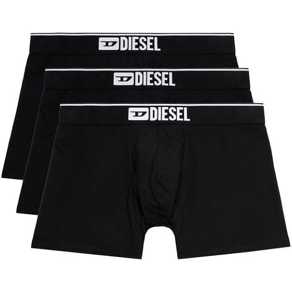 Diesel Men's Stretch Cotton Trunks 3-Pack – Comfortable Logo