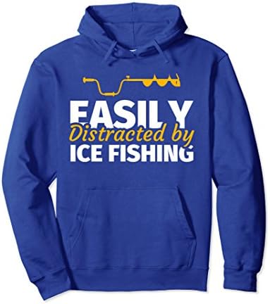 Unisex Ice Fishing Hoodie - Funny Ice Fishing Humor Hoodie 2XL Royal Blue