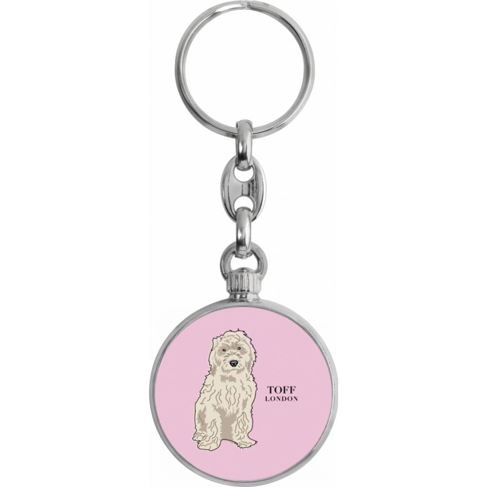 Toff London White Cockapoo Dog Keyring