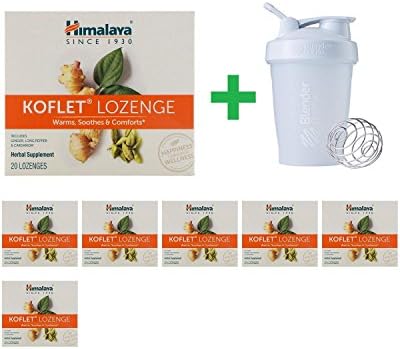 Himalaya, Koflet, 20 Lozenges(7 PCS)+ Assorted Sundesa, BlenderBottle, Classic with Loop, 20 oz