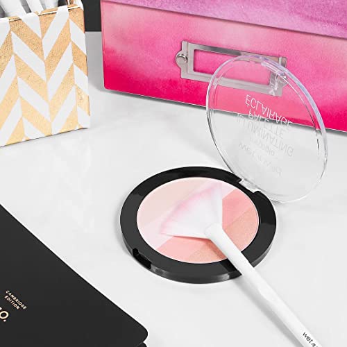 wet n wild MegaGlo Illuminating Blush Makeup Powder Palette, Catwalk Pink, Highlighter Face Make Up