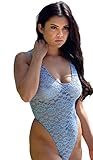 Brigitewear Tahoe Sheer Lace Thong One Piece Swimsuit
