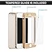 iPhone 5S Case, iPhone 5 Case, iPhone SE Case, VANSIN 360 Full Body Protection Hard Slim Case with Tempered Glass Screen Protector for Apple iPhone 5 5S SE (4.0-inch) - Gold