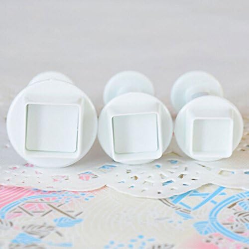 Cookie Fondant Cake Sugar Craft Chocolate Decorating Plunger Cutter Mold Square