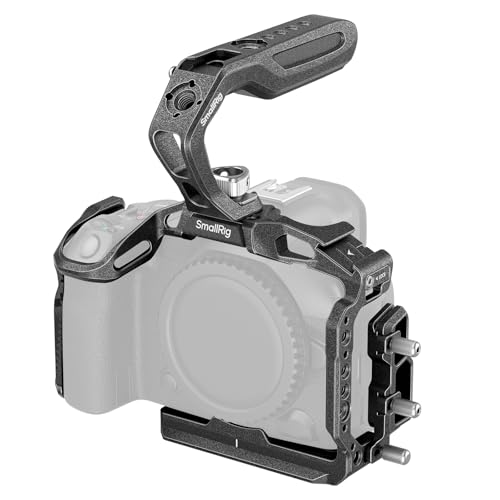 SMALLRIG Black Mamba Camera Cage Kit for Canon for EOS R5 Mark II with Top Handle and Dedicated Cable Clamp, Aluminum Alloy Camera Mount - 4976