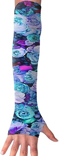 Cool Colors Rose Unisex Sun Block UV Protection Cooler Protective Hands Arm Cover Sports Cooling Arm Sleeves For Fishing