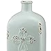 Stonebriar Decorative Pale Ocean Blue Ceramic Vase, For Floral Arrangements and Dried Flower Filler, Centerpiece for Coffee, Kitchen, and Dining Room Table
