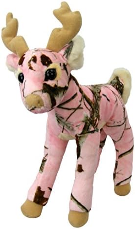 Pink Camo Realtree Deer 14 Inch Animal Camouflage Stuffed Animal Soft Plush