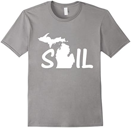 Men's Sail Michigan Sail-Boat Sailing Lake Gift T-Shirt Medium Slate