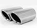 GOOACC New Fashion Auto Parts Chrome Stainless Steel Exhaust Muffler Tip Pipes for VW Volkswagen JETTA 2009-2016