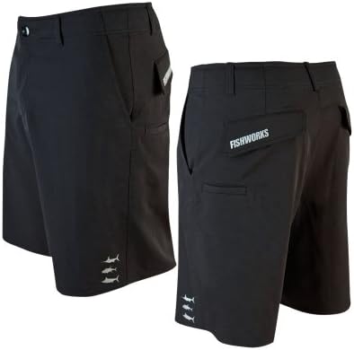 Fishworks Clipperton Stretch Boardshorts - Black - Size 40