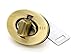 CRAFTMEMORE 2pcs Oval Twist Turn Locks Purse Closure Leathercraft Accessory Turn Lock Clasp (Large 35x26 mm, Brushed Brass)