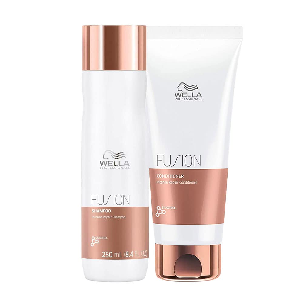 wella fusion shampoo and conditioner 200ml and 250 ml