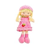 Linzy Livy Rag Doll with Strawbery Dress, Pink 17