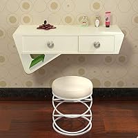 Liangliang Floating Wall Shelves Creative Suspension Dressing Table Flip Cover Hd Mercury Mirror Design Multifunction Storage Display Stand Solid Wood 2 Styles Color White Size 80x30x15cm Buy Online At Best