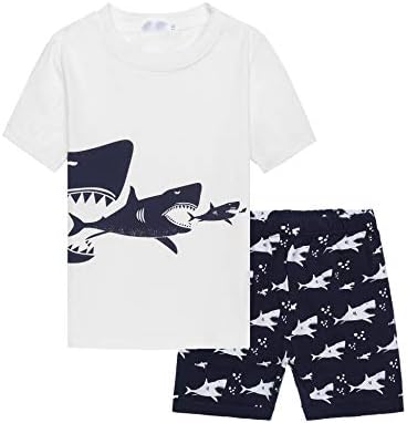 Boys Pajamas Set 100% Cotton Short Kids Pjs Sets 2 Piece Baby Summer Sleepwears