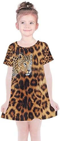 PattyCandy Girls Fun Zoo Animals Sleeveless Dress & Cotton Short Sleeve Dress for 2-13 Years