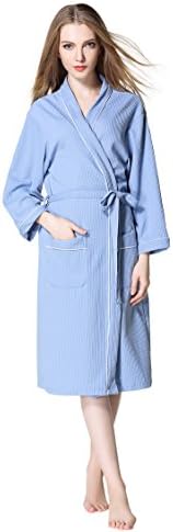 YOUAREFACNY Women's Waffle-Knit Bathrobes Kimono Spa Robes Terry Collection Hotel Sleepwear