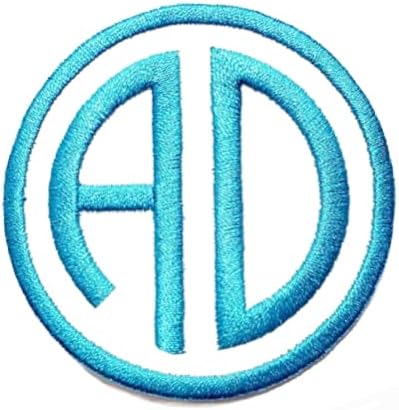 Mixed Media - Monogram Patch Iron-on or Sew-on Applique Embroidered Patch for Uniforms, Backpacks, Christmas Stockings, Bridal, Wedding, Luggage - 007