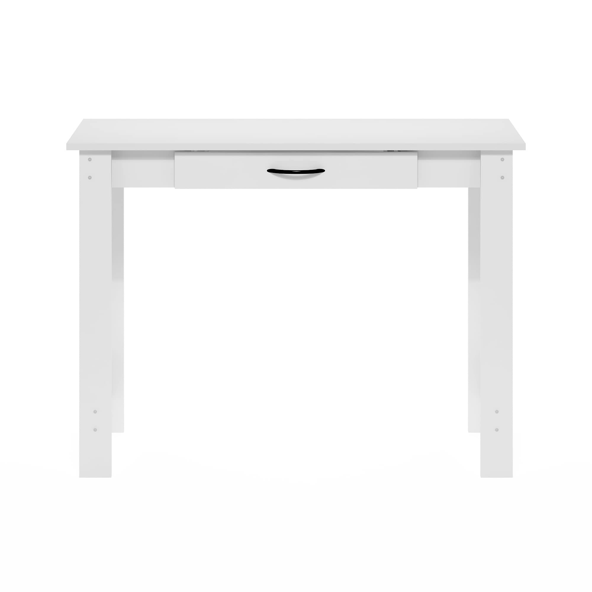 Furinno Jaya Writing Desk with Drawer, White
