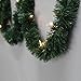 Brite Star 12-Foot Christmas Garland with Clear Lights - Perfect for Indoor or Outdoor Fireplace Mantle Decor, Kitchen Light, or Christmas Decorations Tree - Pre-lit Pine Garland For Holiday