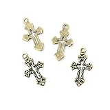 30 pieces Anti-Brass Fashion Jewelry Making Charms 3212 Cross Wholesale Supplies Pendant Craft DIY Vintage Alloys Necklace Bulk Supply Findings