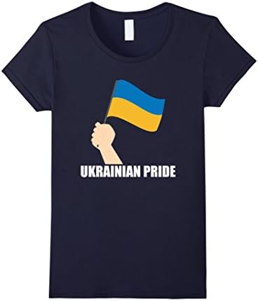 Womens Ukrainian Pride Ukraine Flag Shirt XL Navy