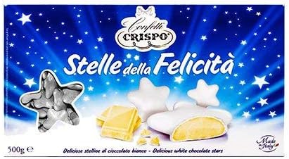 Confetti CRISPO | Stelle Della Felicità Perlate | Argento | 500 gr