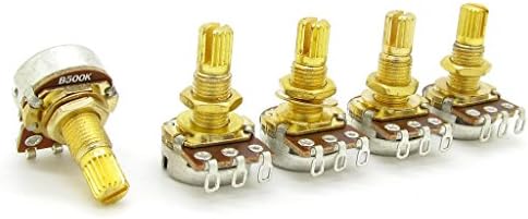 5x Gold Guitar B500k-ohm Big Control Pot Audio Tone Switch Potentiometer