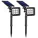 InnoGear Solar Lights Outdoor Lighting Waterproof Landscape Spotlights Uplighting for Outside Flag Garden Trees Yard Pathway Wall Auto On/Off, Pack of 2 (Daylight White)