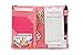 GOPEO of Course Holographic Glitter Server Book for Waitress and Waiter Zipper Pocket 8x5 Organizer Wallet | 10 Money Pockets | Original 2 Tone Interior | Cute Fits Aprons (Power Pink)