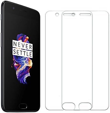 [2 Pack] OnePlus 5 Screen Protector, Senisttech High Transparency Anti Fingerprint 9H Tempered Shatterproof Glass Screen Protector Anti-Shatter Film for OnePlus 5 [3D Touch Compatible]