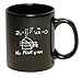 Funny Guy Mugs No Flux Given Ceramic Coffee Mug - Chalkboard Style - 11oz - Ideal Funny Coffee Mug for Women and Men - Hilarious Novelty Coffee Cup with Witty Sayings