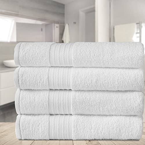 Kit 5 Toalhas Banhão Gigante para Hotel Grossa - Nobre (Branco)