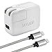Jayuer USB Wall Charger Home Travel Dual Port Power Adapter for IPhone with 6ft 8inche Lightning Cables
