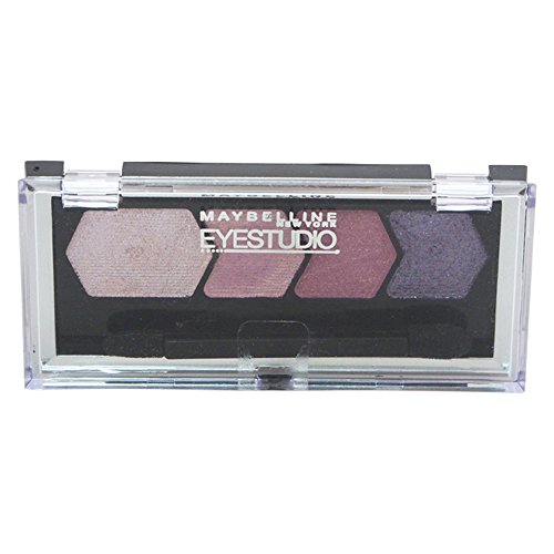 Maybelline Studio Color Plush Quad Eye Shadow for Women, # 145 Plum Passion, 0.09 Ounce