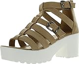 Forever Ansley-57 Womens Platform Gladiator Chunky Heel Ankle Strap Sandals