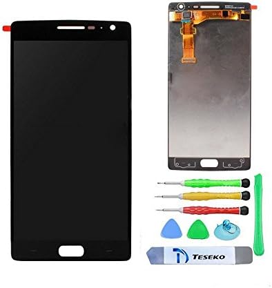 Teseko Screen Digitizer Replacement Parts for OnePlus One + Free Tools--Black
