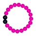 Mana Vibes Kids Beaded Bracelet for Kids, Silicone and Lava Rock Beads (Pink)