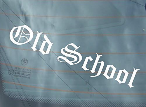 slipstreamsigns OLD SCHOOL vinyl sticker decals graphics car van window funny bumper decal graphics stickers JDM