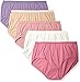 Just My Size Women's 5 Pack Cotton Brief Panty, Assorted, 11