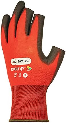 Skytec Gloves SKY71-S Digit 1 Glove, Small, Red/Black
