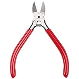 Whizzotech Wire Cutters Chromium Vanadium Steel Diagonal Cutting Pliers Micro Flush Cut Side Cutters, 4.5 Inch