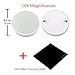Gotofine LED Lighted Makeup Mirror, Tri-Fold Natural Bright Light Vanity Mirror With adjustable 3.5 Inches 10X Magnification Spot Mirror, Wide View / Movable / Two Power Supply Mode