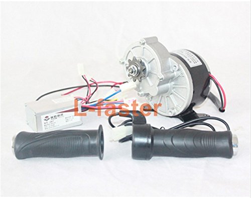 24V 250W Electric DC Motor + Controller + Throttle Electric Bike Brush Motor Conversion Kit Electric Scooter Motor kit (Type A)