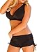 Zando Womens Swimsuits with Boyshort Athletic Two Piece Bathing Suit for Women Boy Short Bikini Classic Black M (US 6-8)
