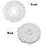 3 Pack Spin Mop Replacement Head, Round Shape Standard Size Microfiber Mop Head Refills for Hurrican, Mopnad, Casabell and Other Standard Size Spin Mop Systems
