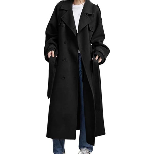 ジャケット・アウター CLANE DOUBLE WOOL LONG COAT Amazon.com: Men Double-Sided Wool Trench Coats Classic