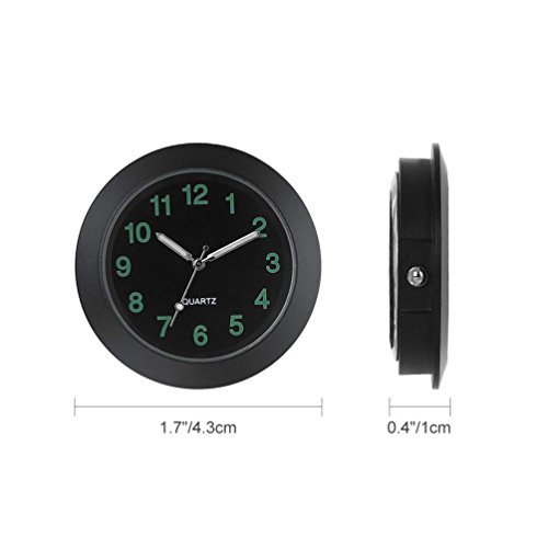 image for REACHS Car Dashboard Clock Cars Air Vent Quarz Clocks Mini, Perfect De