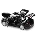 Diecast Model Cars Toy Cars Alloy Pull Back Toy Car with Sound and Light Toy Kids Toys 1/32 Scale (Black)